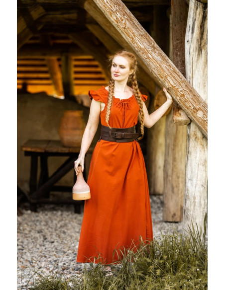 Long medieval dress model Clara, dark...