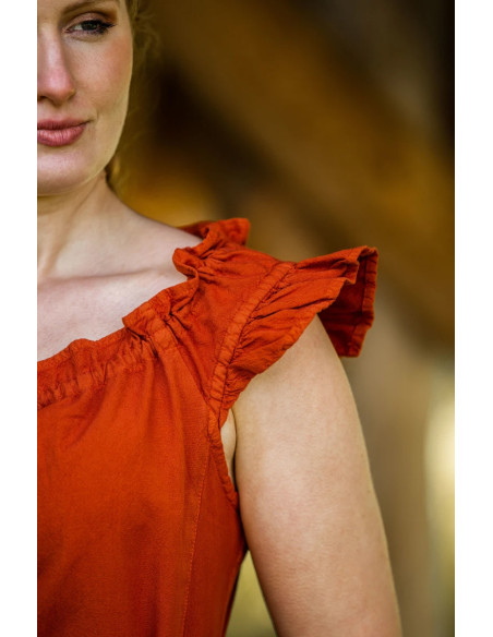 Long medieval dress model Clara, dark...