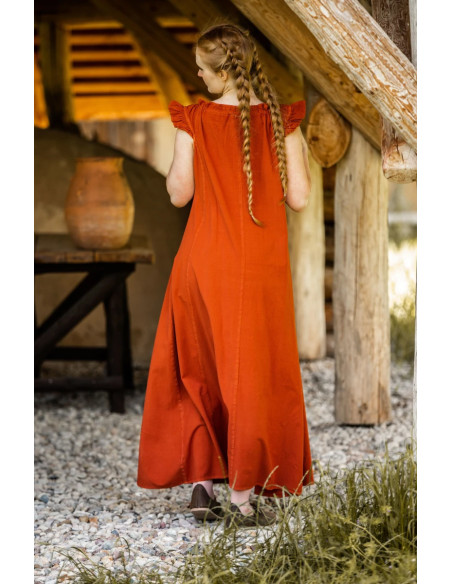 Long medieval dress model Clara, dark...