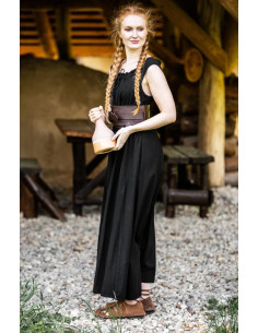 Long medieval dress model Ella, black color