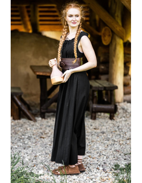 Long medieval dress model Ella, black...