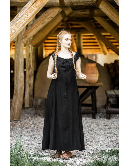 Long medieval dress model Ella, black...