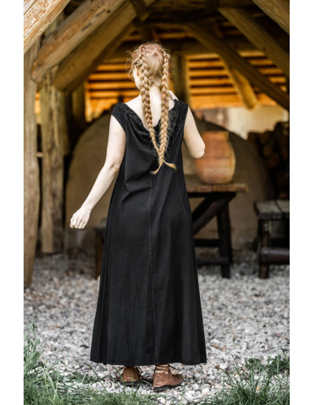 Long medieval dress model Ella, black...