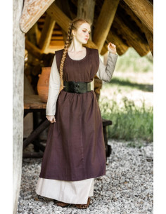Medieval dress model Gerda, dark brown