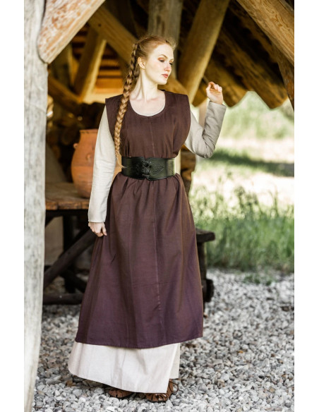 Medieval dress model Gerda, dark brown
