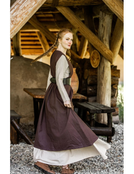 Medieval dress model Gerda, dark brown