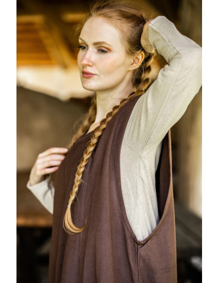 Medieval dress model Gerda, dark brown