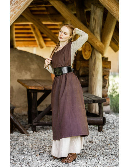 Medieval dress model Gerda, dark brown