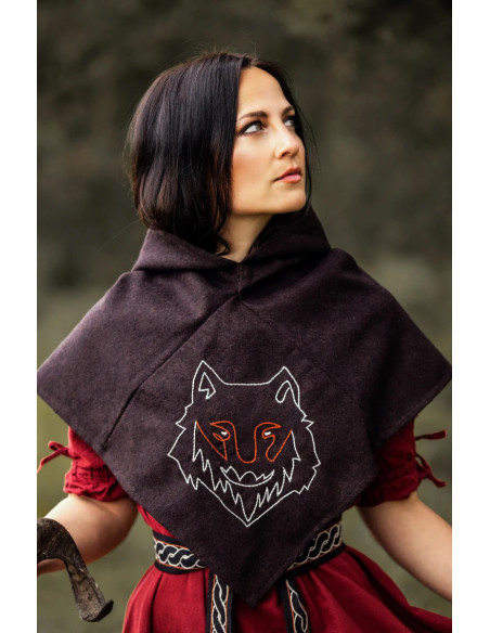 Gugel viking brown head wolf model... Gugel viking brown head wolf model...