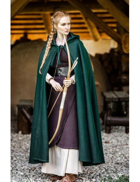 Classic medieval cloak Elinor green... Classic medieval cloak Elinor green...