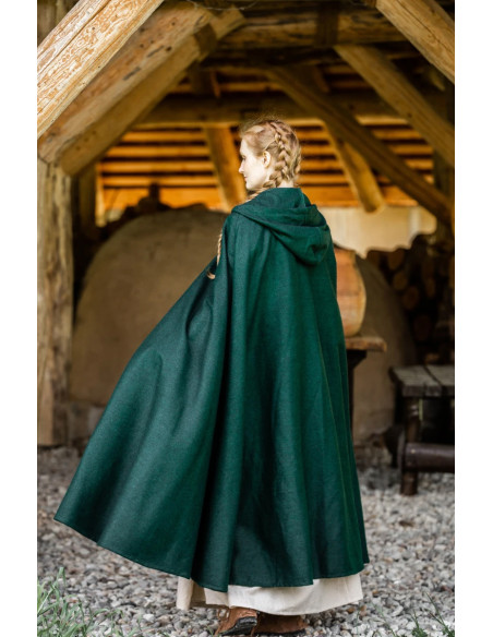 Classic medieval cloak Elinor green... Classic medieval cloak Elinor green...