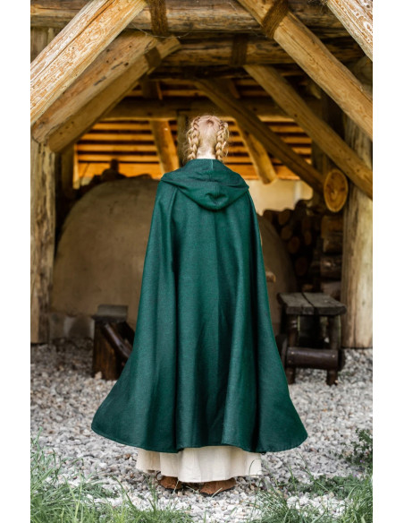 Classic medieval cloak Elinor green... Classic medieval cloak Elinor green...