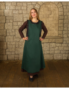 Medieval dress lady Juliana, dark green