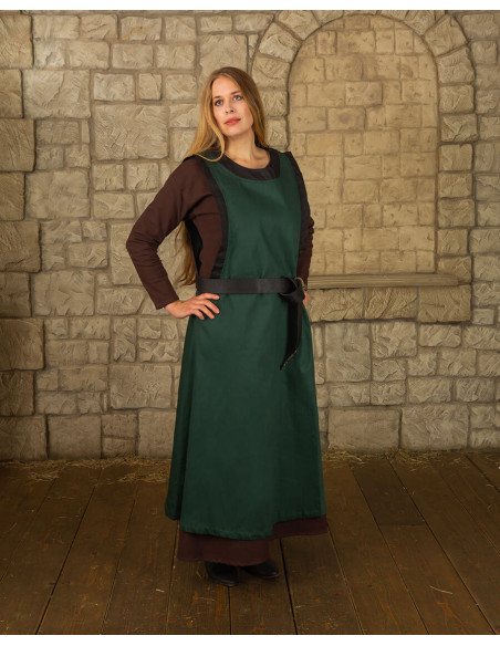 Medieval dress lady Juliana, dark green