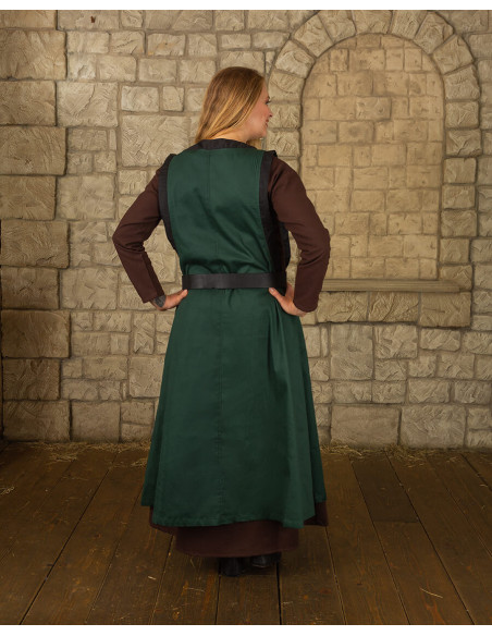 Medieval dress lady Juliana, dark green