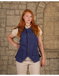 Fletcher pirate vest blue color