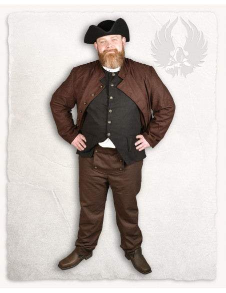 Brown Fletcher pirate vest