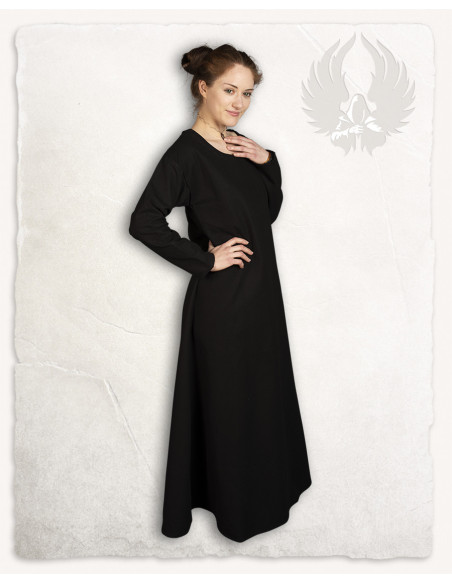 Medieval tunic for women in black...