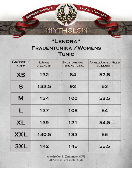 Medieval tunic for women in black...