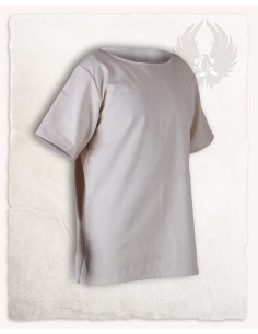 Medieval natural white tunic model Godwin
