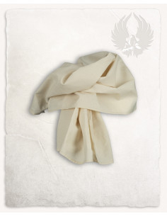 Peasant scarf model Emil, cream color