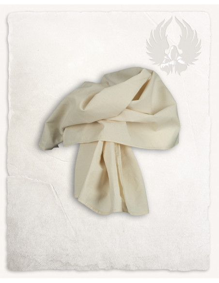 Peasant scarf model Emil, cream color