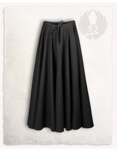 Medieval skirt in cotton Úrsula model, black 2