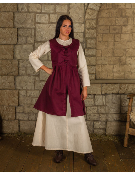 Clara Medieval Surcoat in Bordeaux Clara Medieval Surcoat in Bordeaux
