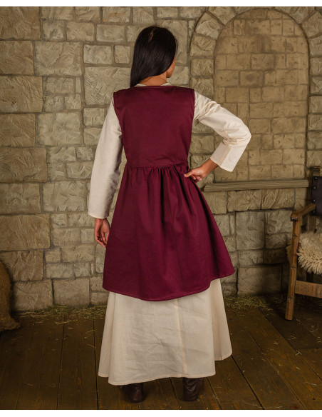 Clara Medieval Surcoat in Bordeaux Clara Medieval Surcoat in Bordeaux