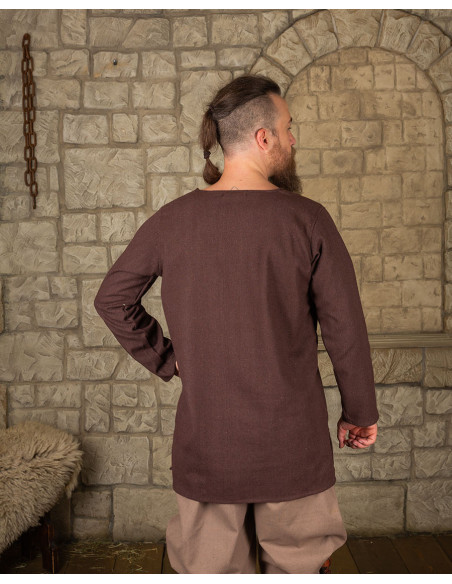 Viking tunic Tronde model, brown color