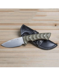 Muela Rhino green micarta knife 2