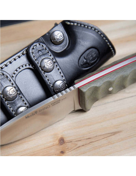 Muela Rhino green micarta knife
