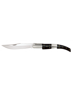 Arab ratchet pocket knife num. 2, leaf stamina black