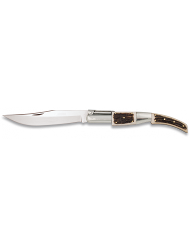 Arab ratchet pocket knife num. 2, deer antler blade