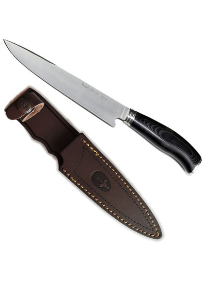 Gaucho hunting knife, black micarta