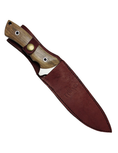 Zebrano handle hunting knife