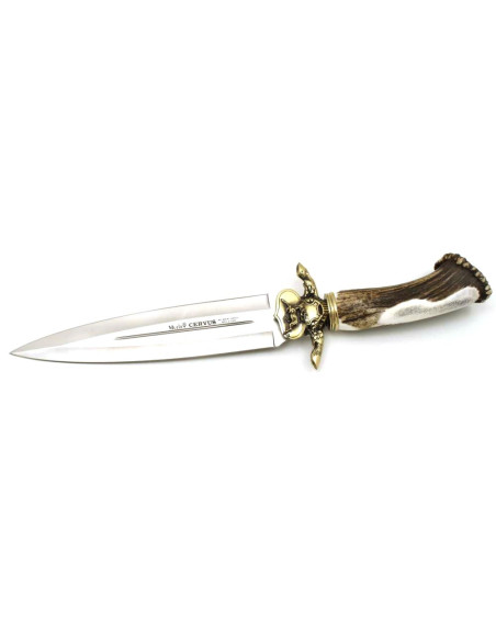 Cervus knife stag horn handle