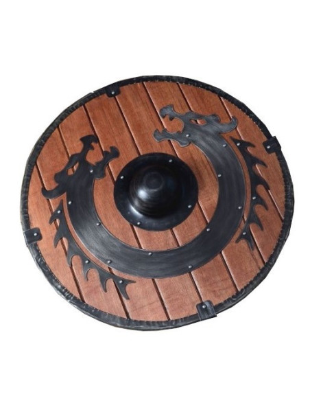 Viking Dragon shield in wood (60 cm.)