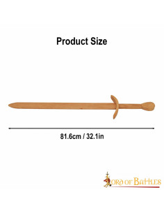 Medieval wooden sword for practices (81.6 cm.) 2