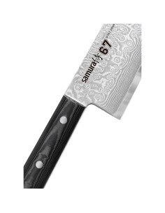 Santoku Samura knife series Damascus 67, blade 175 mm. 2