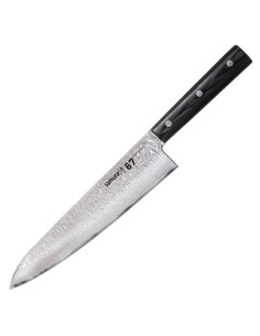 Damascus 67 series Santoku Samura knife, blade 208 mm.