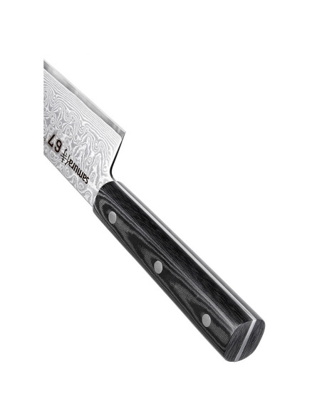 Damascus 67 series Santoku Samura...