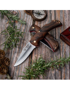 Artemisa hunting knife, satin walnut handle