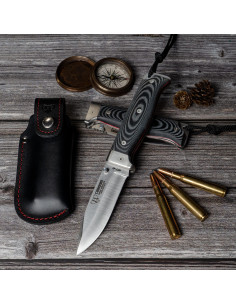Hunting knife MT-6, black micarta handle