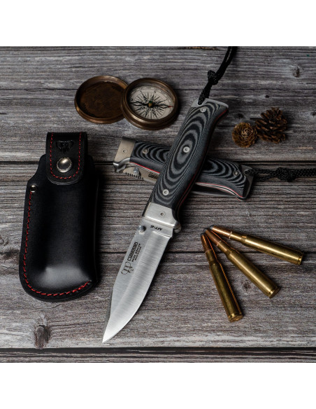 Hunting knife MT-6, black micarta handle