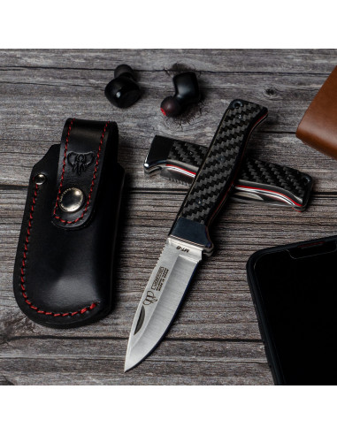 Hunting knife MT-8, carbon fiber handle
