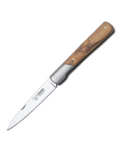Vendetta knife, olive handle, blade 9 cms. 2
