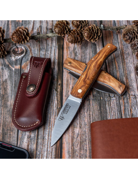 Delta hunting knife, satin natural...