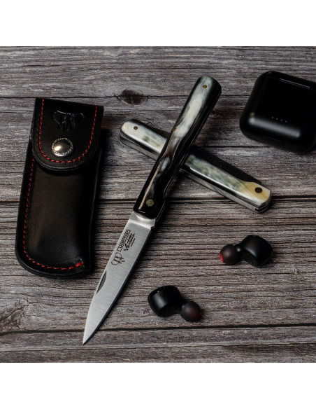 Vendetta hunting knife, polished bull...