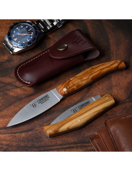 Cudeman hunting knife, satin natural...